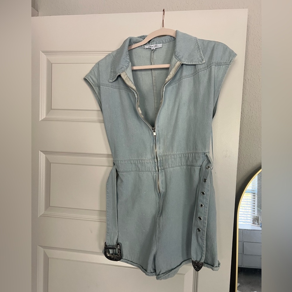 Denim Romper